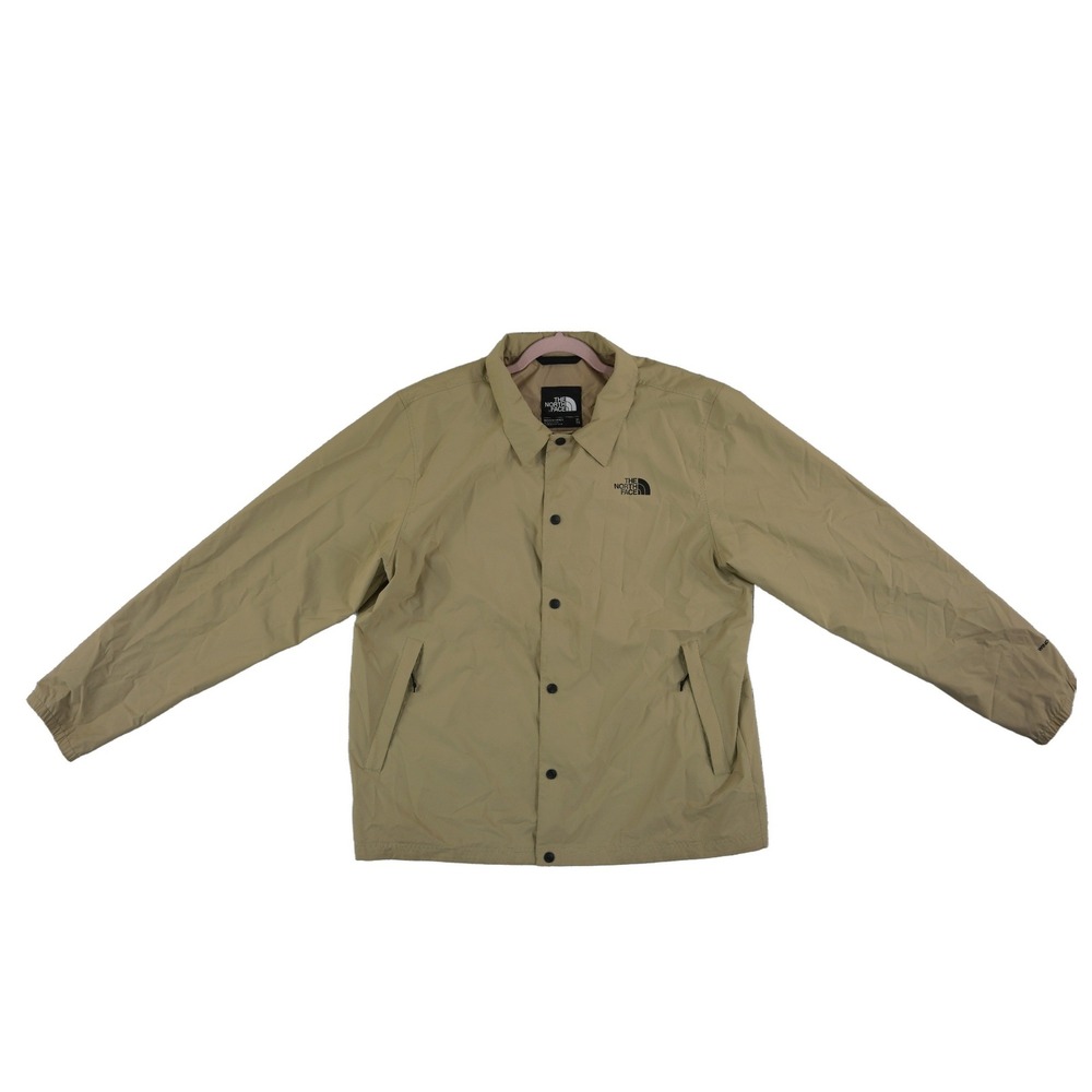 The North Face Coaches Jacket Men's Size XL Tan Khaki Windbreaker Back Box Logo